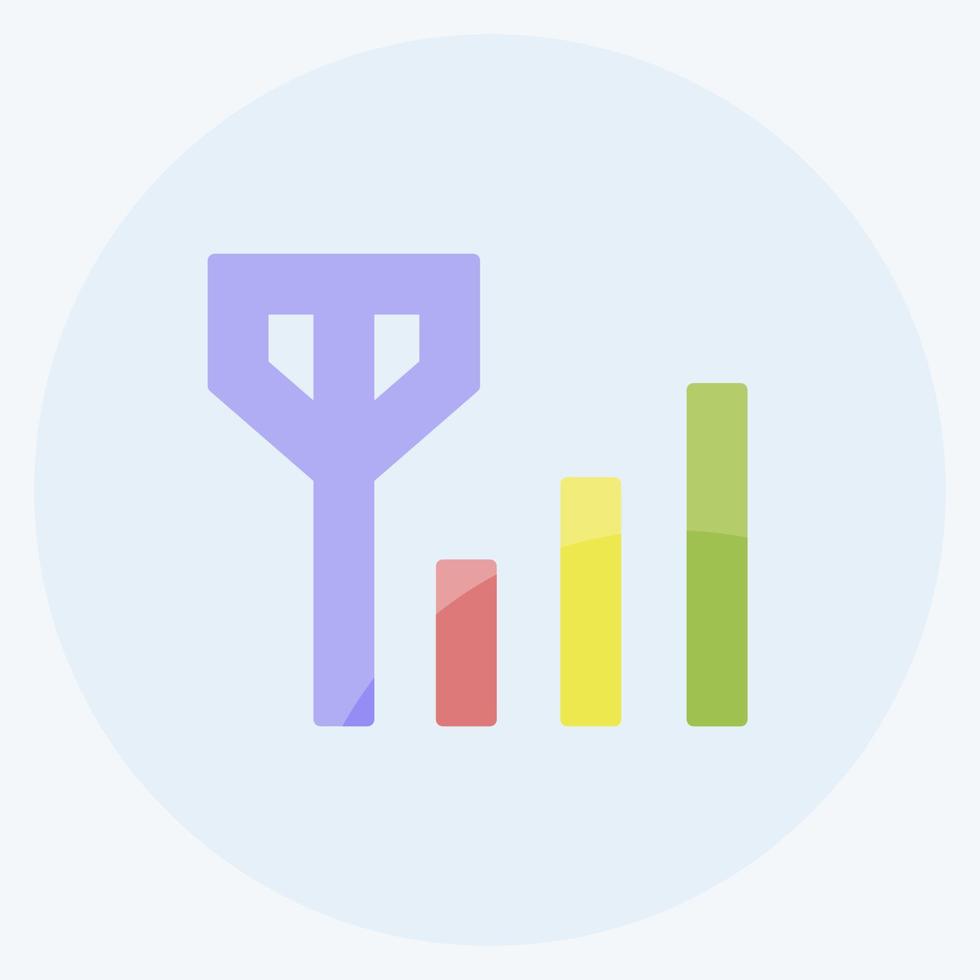 Icon Signals. suitable for Mobile Apps symbol. flat style. simple design editable. design template vector. simple symbol illustration vector