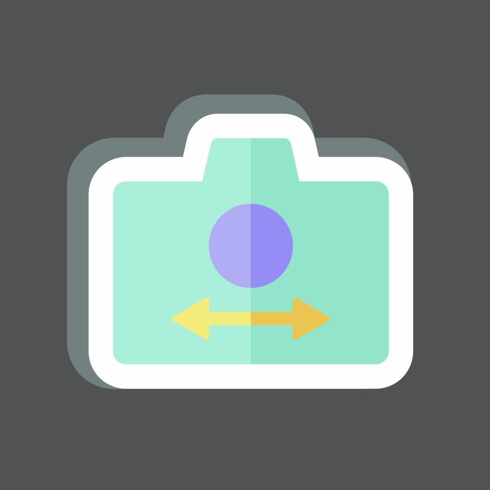 Sticker Switch Camera. suitable for Photo Editing symbol. simple design editable. design template vector. simple symbol illustration vector