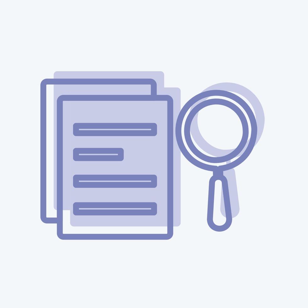 Icon Search Results. suitable for Programming symbol. two tone style. simple design editable. design template vector. simple symbol illustration vector