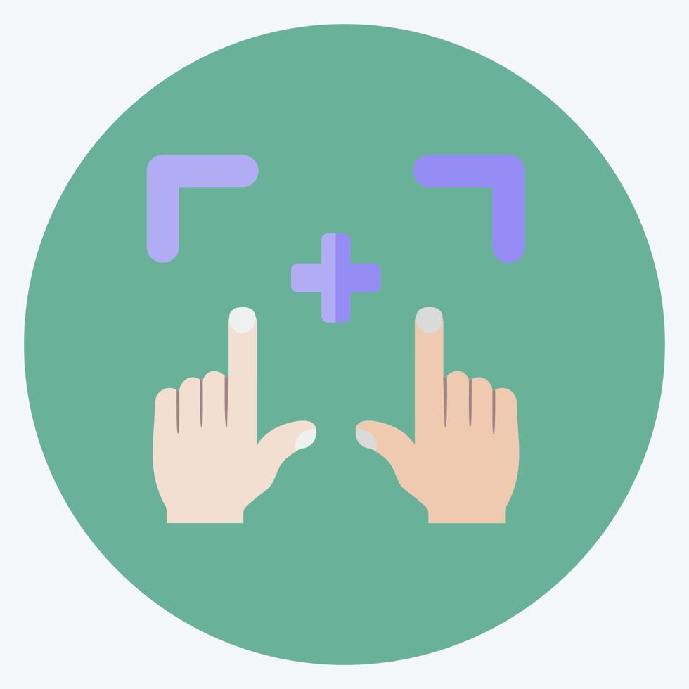 Icon Picture Action. suitable for Hand Actions symbol. flat style. simple design editable. design template vector. simple symbol illustration vector