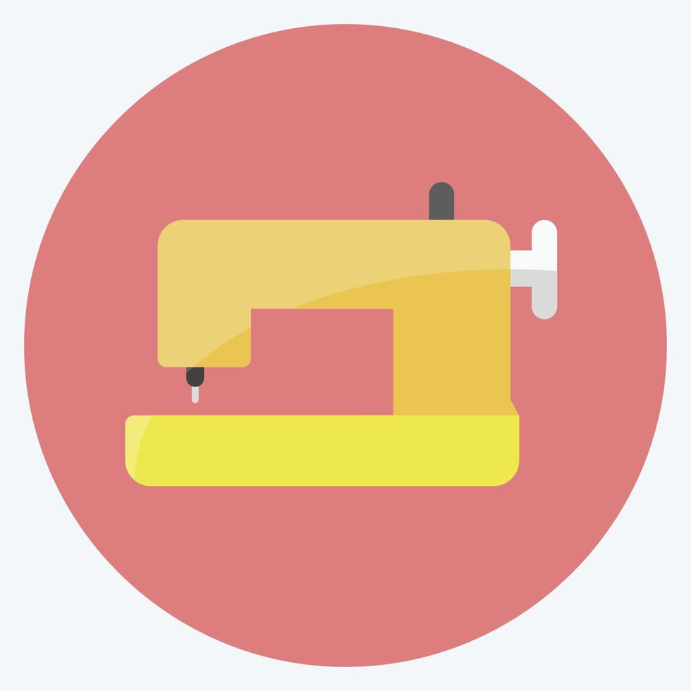 Icon Sewing Machine. suitable for Home symbol. flat style. simple design editable. design template vector. simple symbol illustration vector