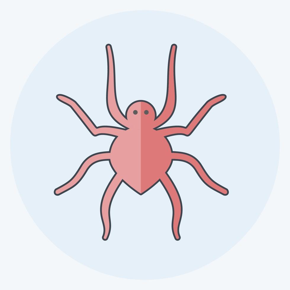 araña icono. adecuado para el símbolo animal. estilo plano diseño simple editable. vector de plantilla de diseño. ilustración de símbolo simple