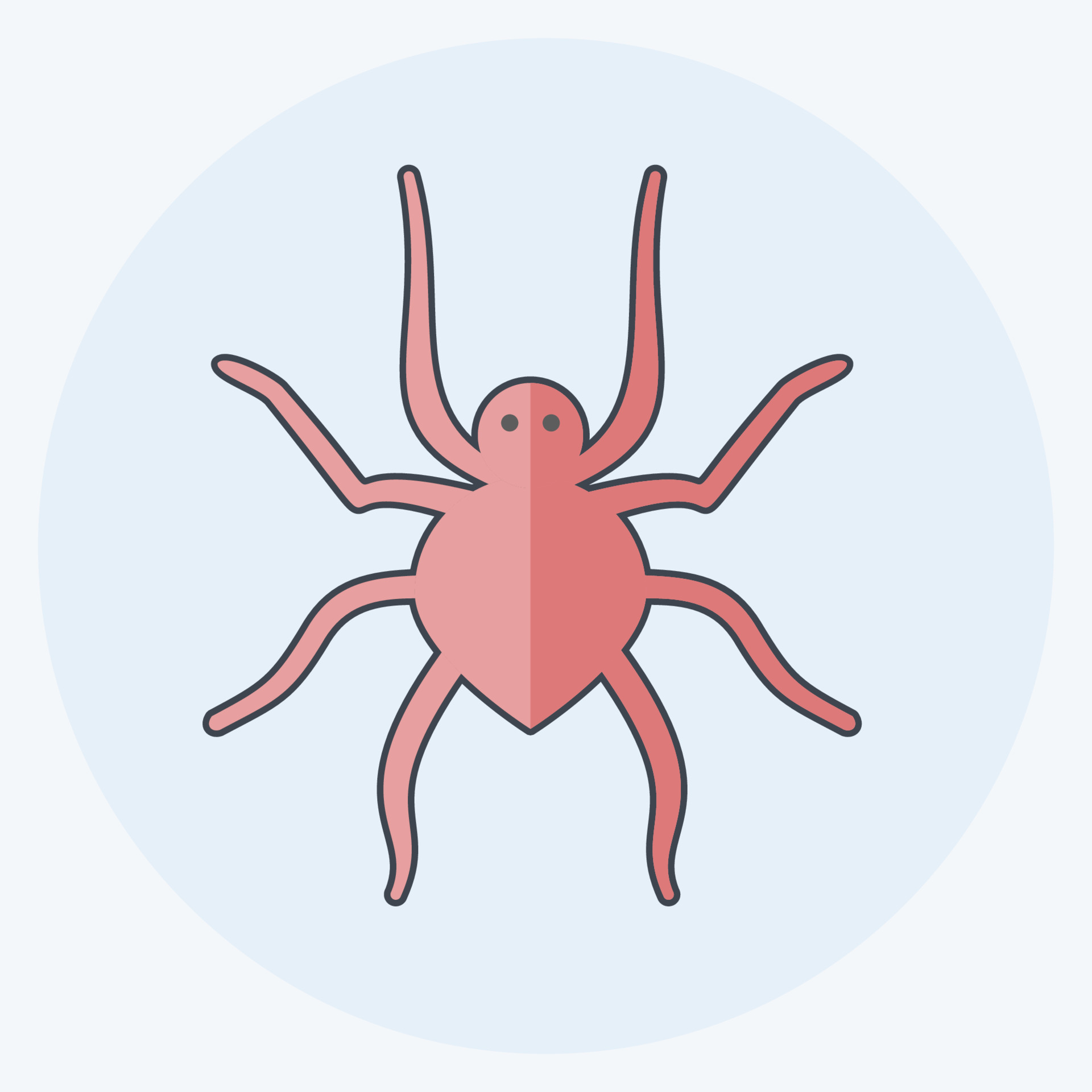 Icon Spider. suitable for animal symbol. flat style. simple design  editable. design template vector. simple symbol illustration 7473560 Vector  Art at Vecteezy