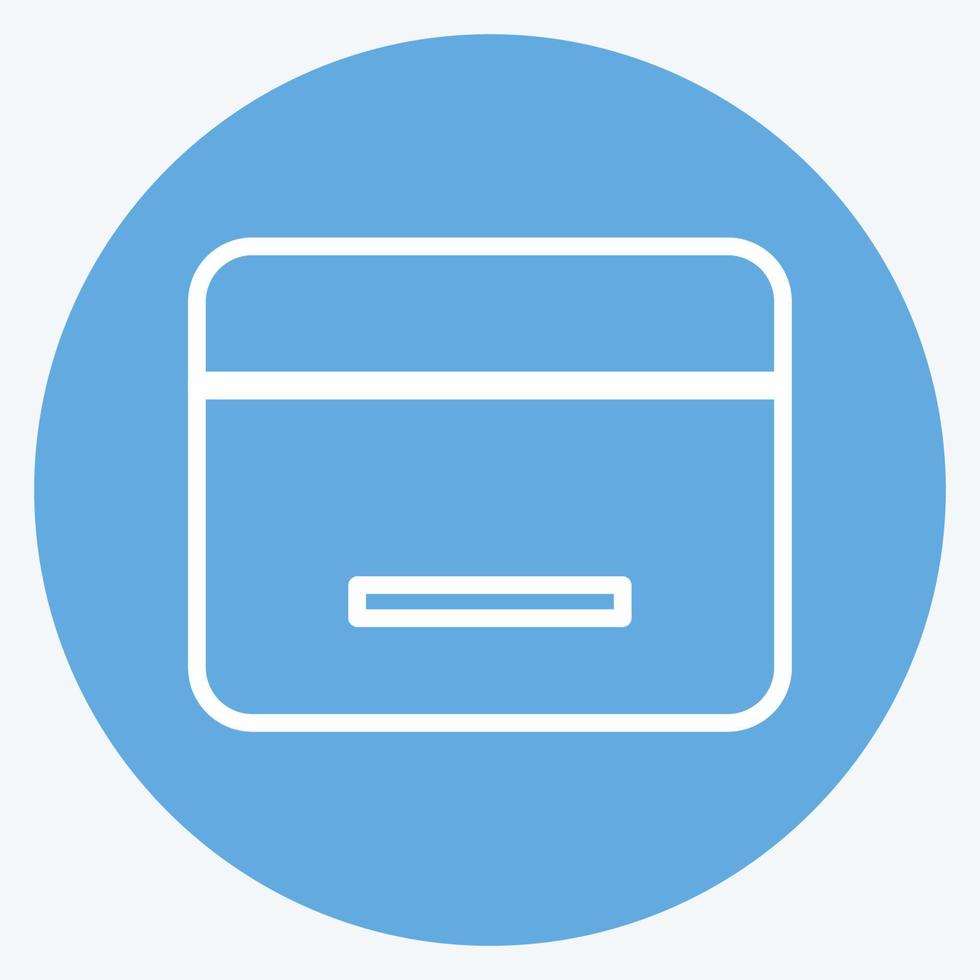 Icon Calendar. suitable for Web Interface symbol. blue eyes style. simple design editable. design template vector. simple symbol illustration vector