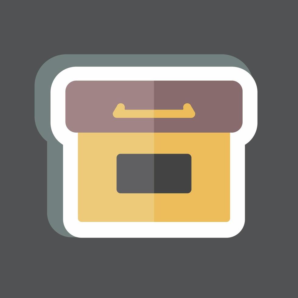 Sticker Archive. suitable for Web Interface symbol. simple design editable. design template vector. simple symbol illustration vector