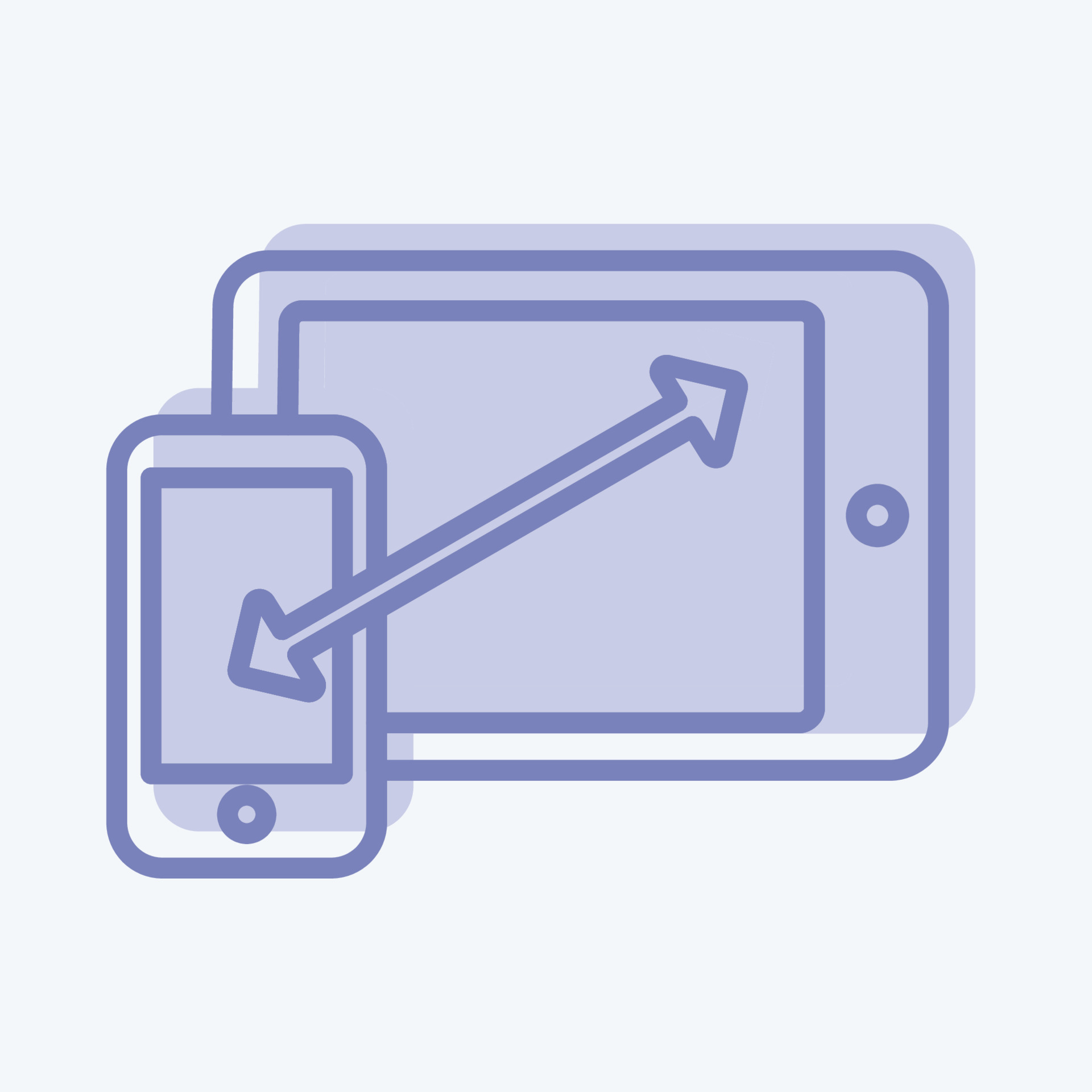 Icon Responsiveness. suitable for Programming symbol. two tone style ...