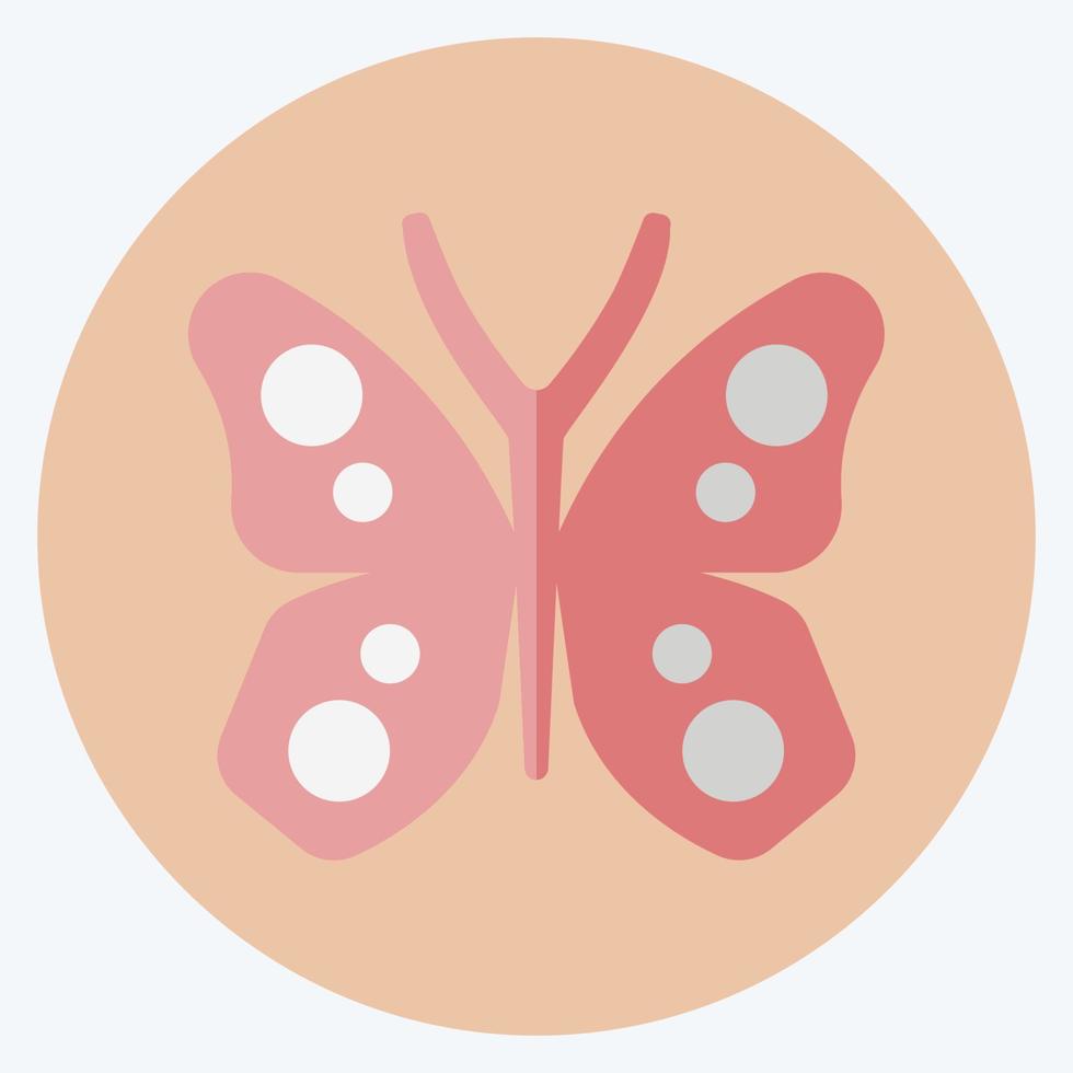 Icon Butterfly. suitable for garden symbol. flat style. simple design editable. design template vector. simple symbol illustration vector