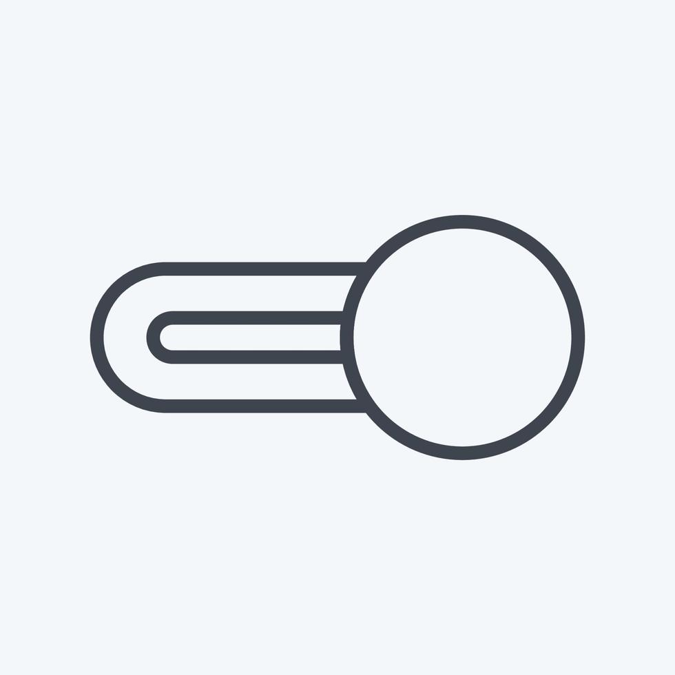Icon Switch On. suitable for web interface symbol. line style. simple design editable. design template vector. simple symbol illustration vector