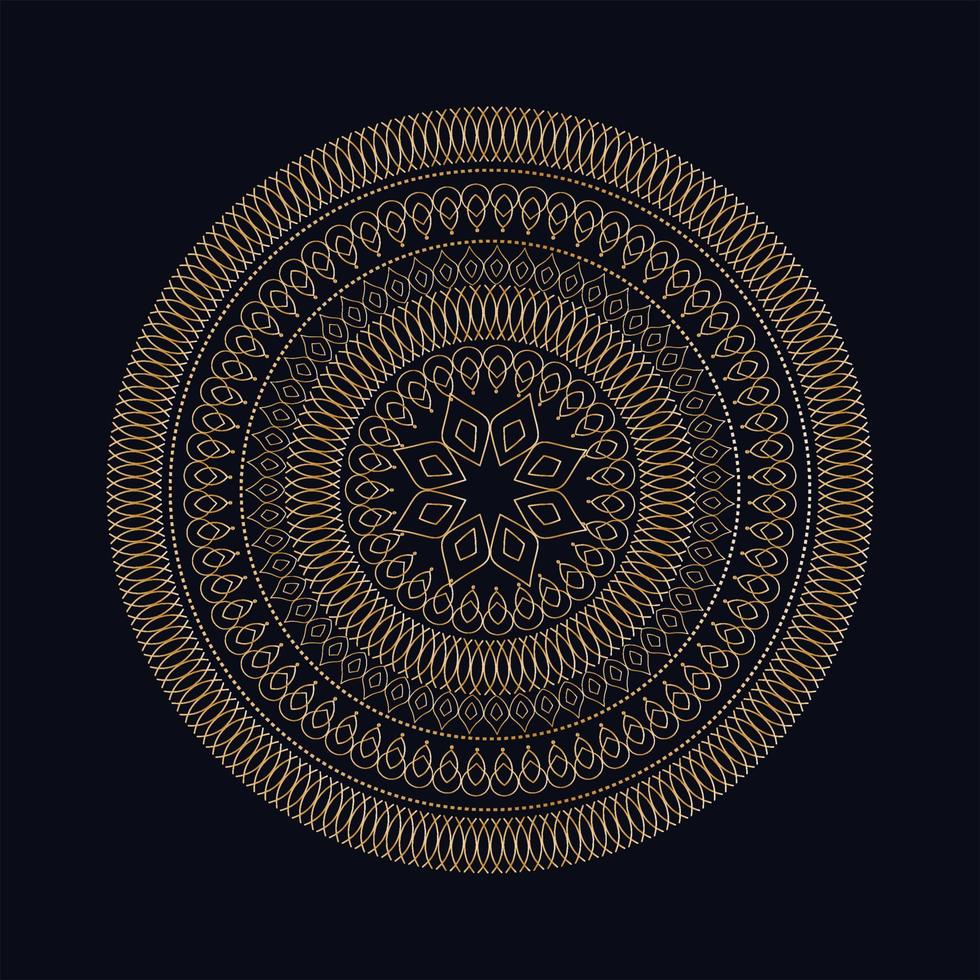 Luxury ornamental mandala design background vector