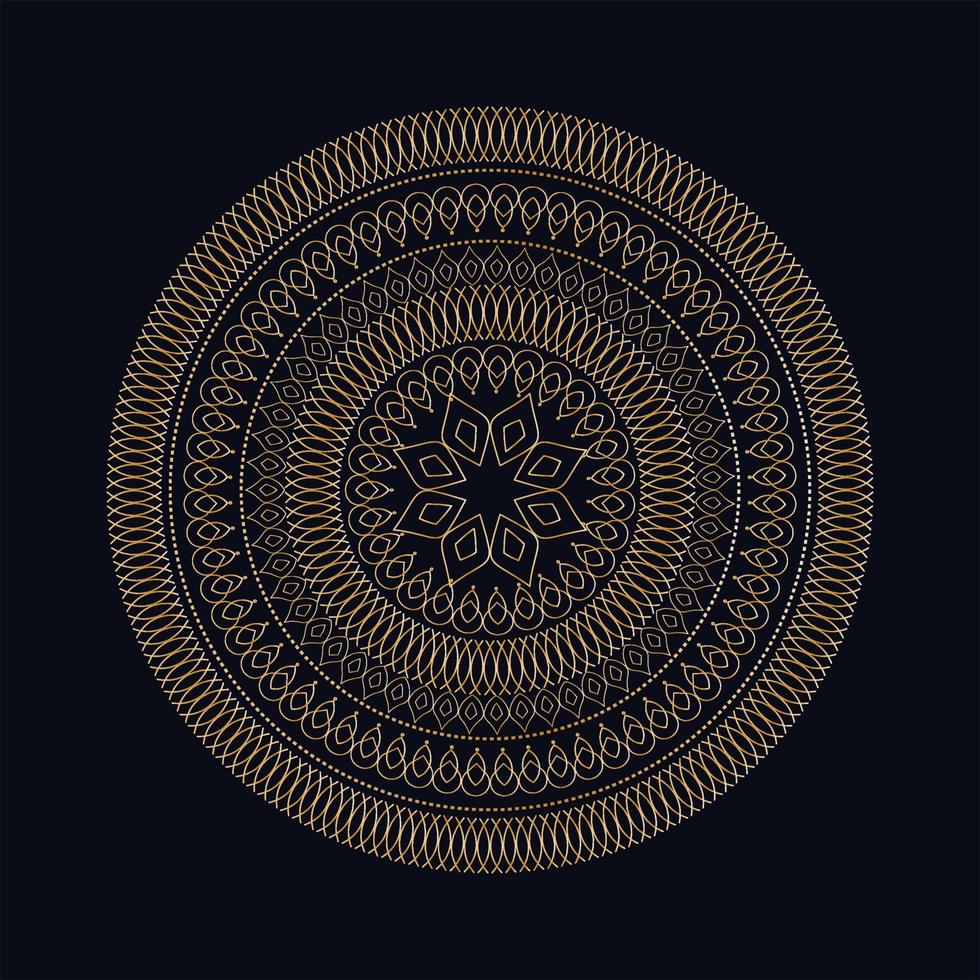 Luxury ornamental mandala design background vector