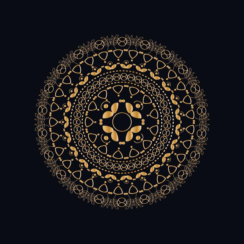 Luxury ornamental mandala design background vector
