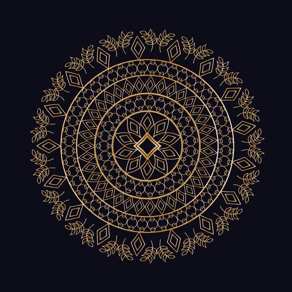 Luxury ornamental mandala design background vector