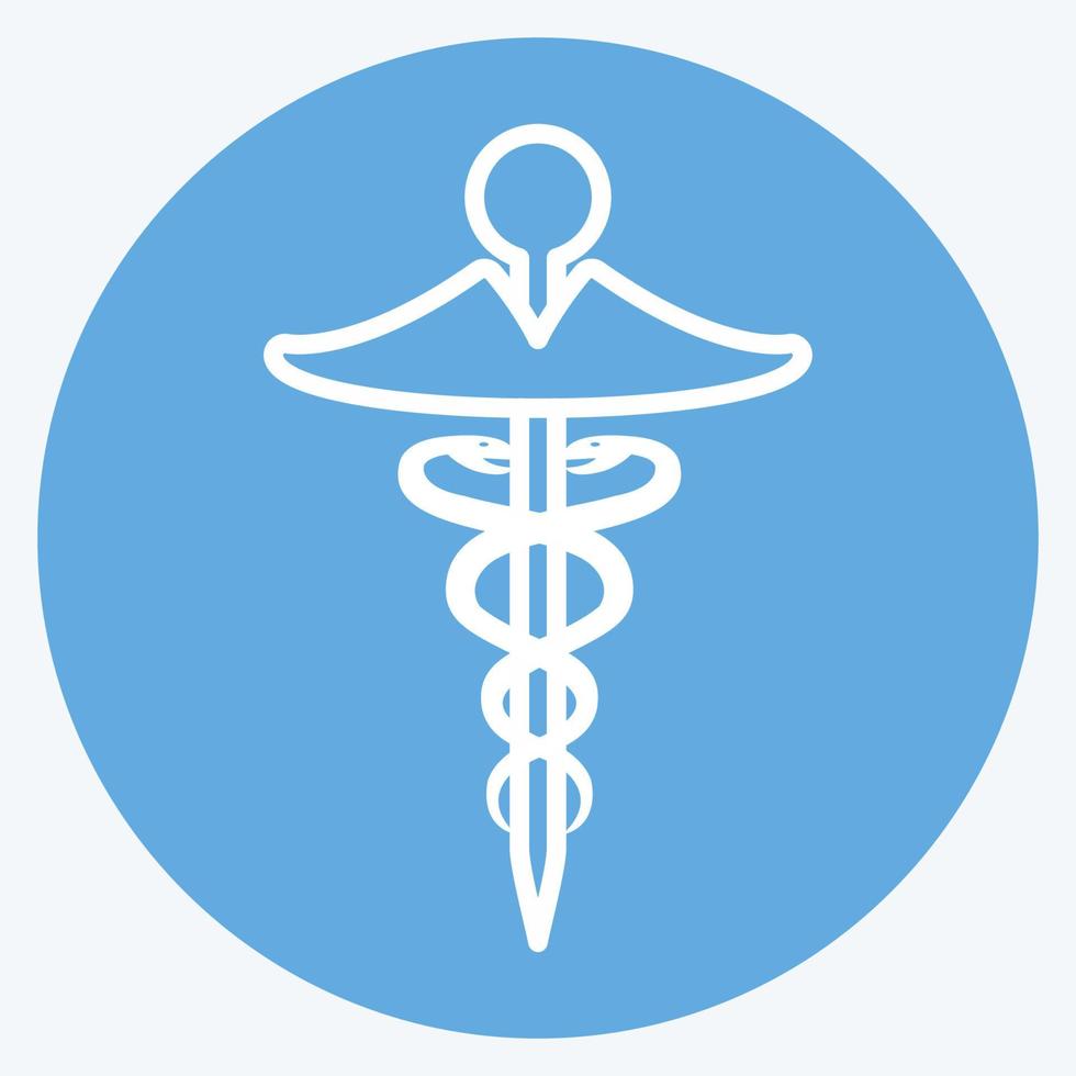 Icon Health Care. suitable for Community symbol. blue eyes style. simple design editable. design template vector. simple symbol illustration vector