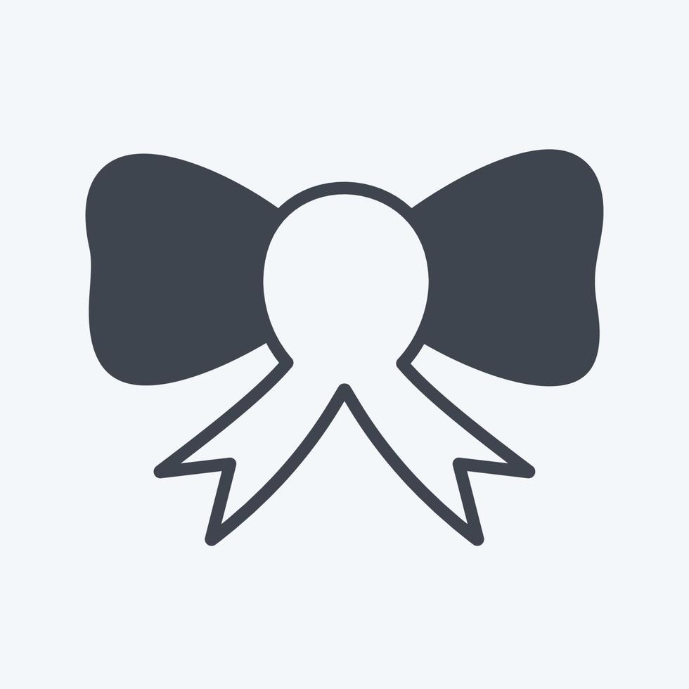 Icon Bow. suitable for Wedding symbol. glyph style. simple design editable. design template vector. simple symbol illustration vector