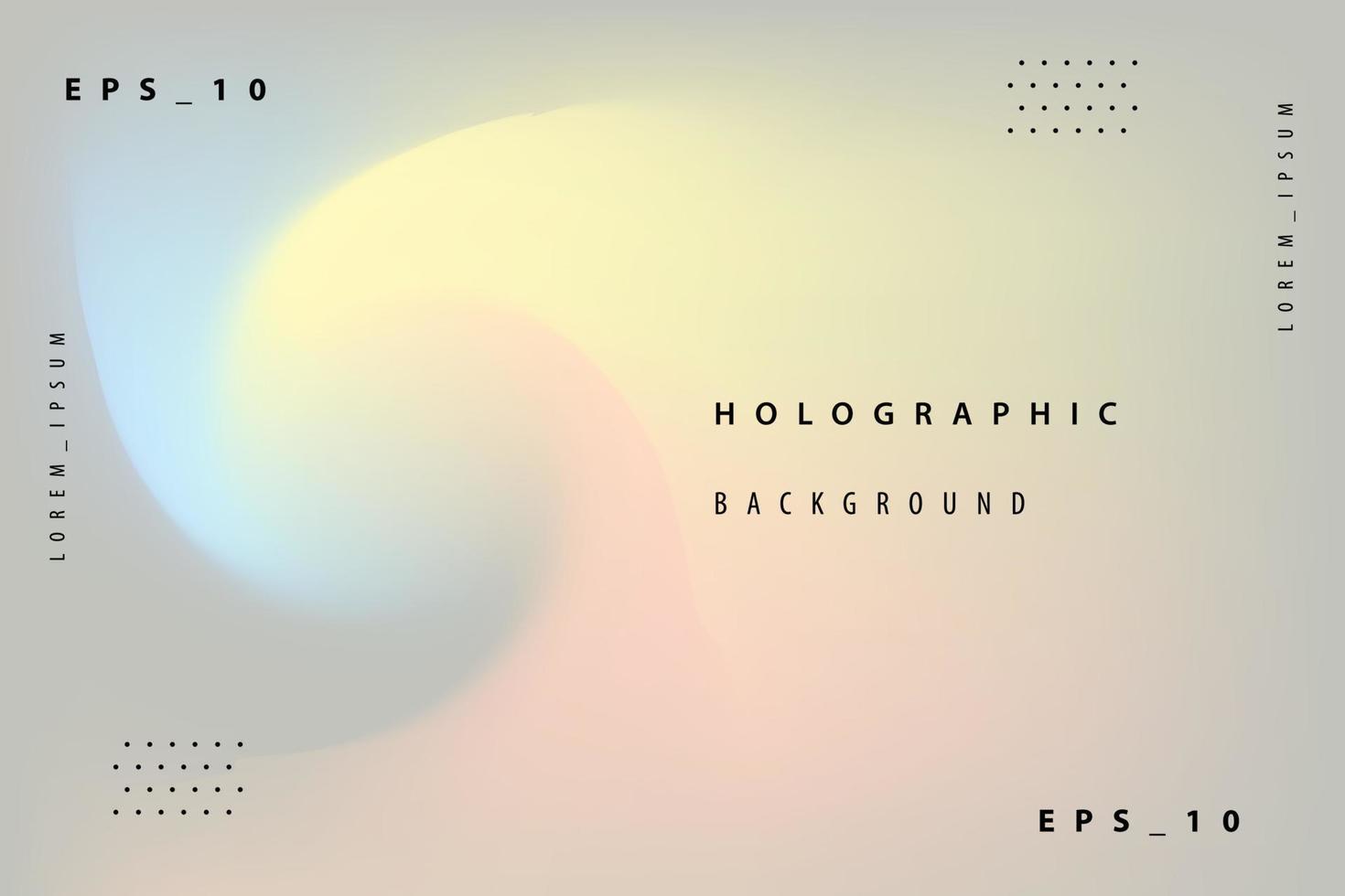 abstract colorful gradient holographic background vector