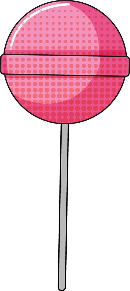 Lolipop on white background vector