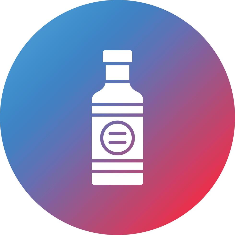 Bbq Sauce Glyph Circle Gradient Background Icon vector