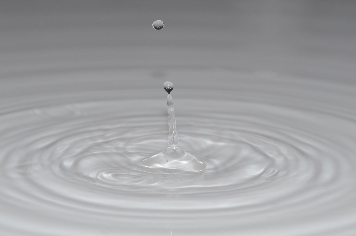 water droplets in clear water photo