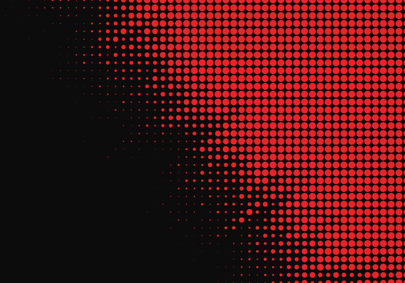 Black background with red dotted texture background vector