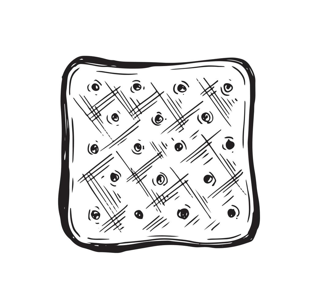 Cookie set hand drawn illustration. Vector. vector