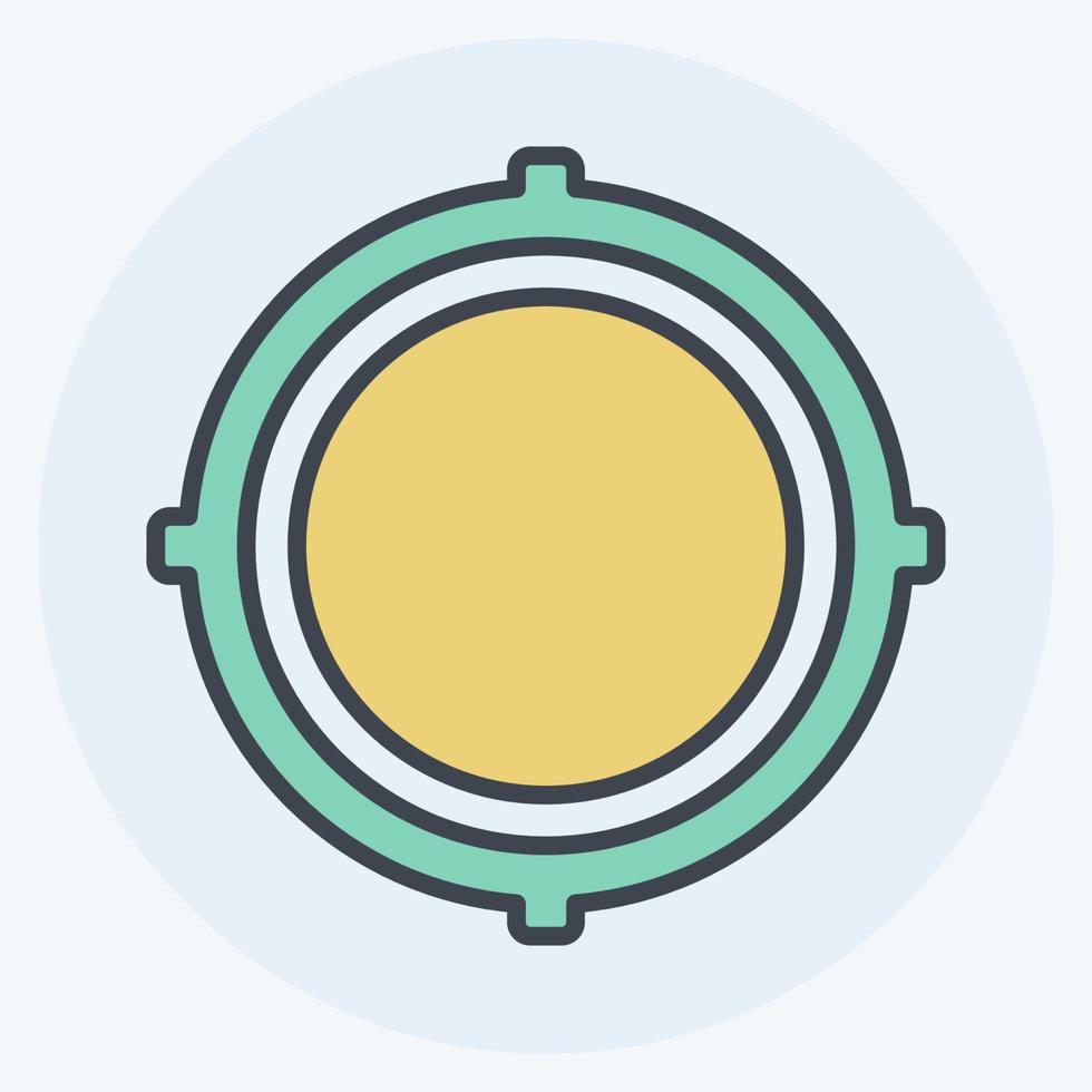 Icon Location Access. suitable for Mobile Apps symbol. color mate style. simple design editable. design template vector. simple symbol illustration vector