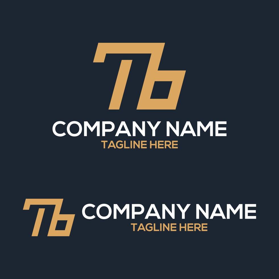 Letter TB Logo Templates vector