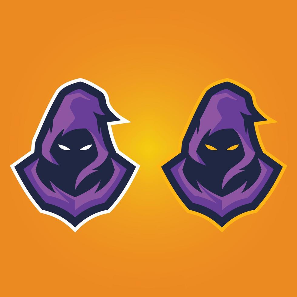 plantillas de logotipos de esports fantasmas vector