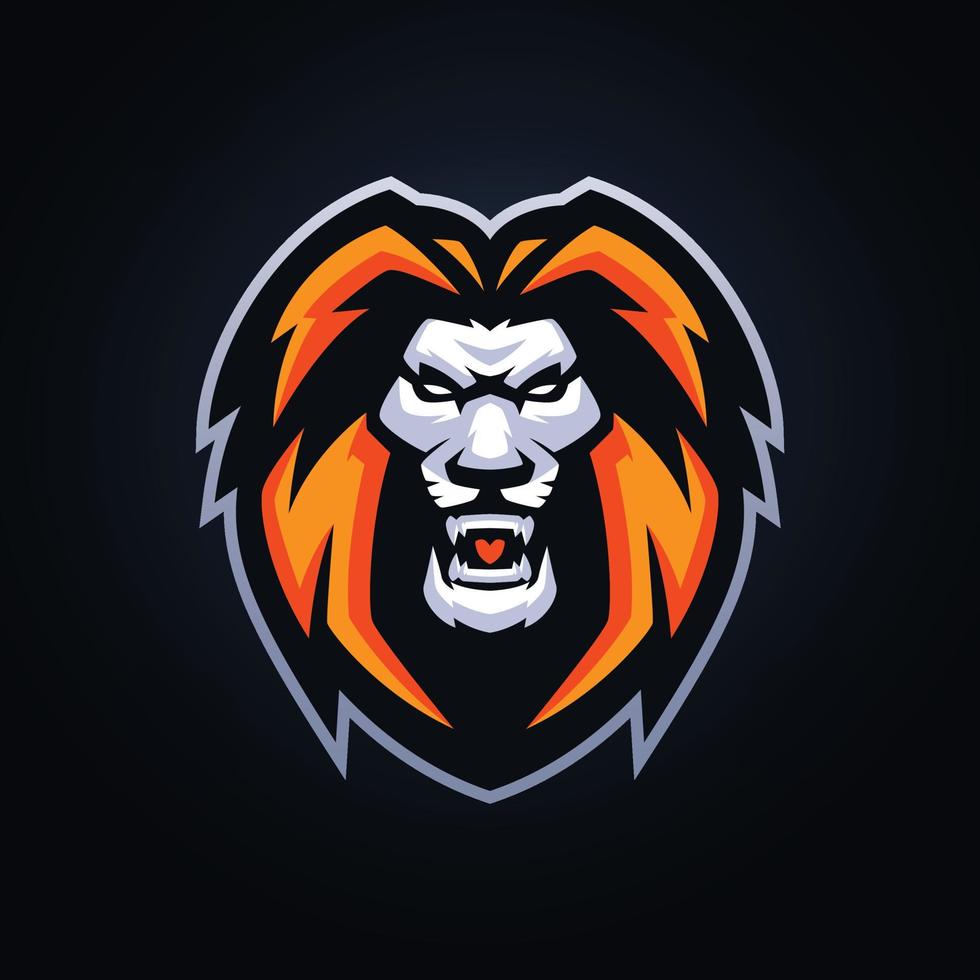 Lion Esports Logo Templates vector