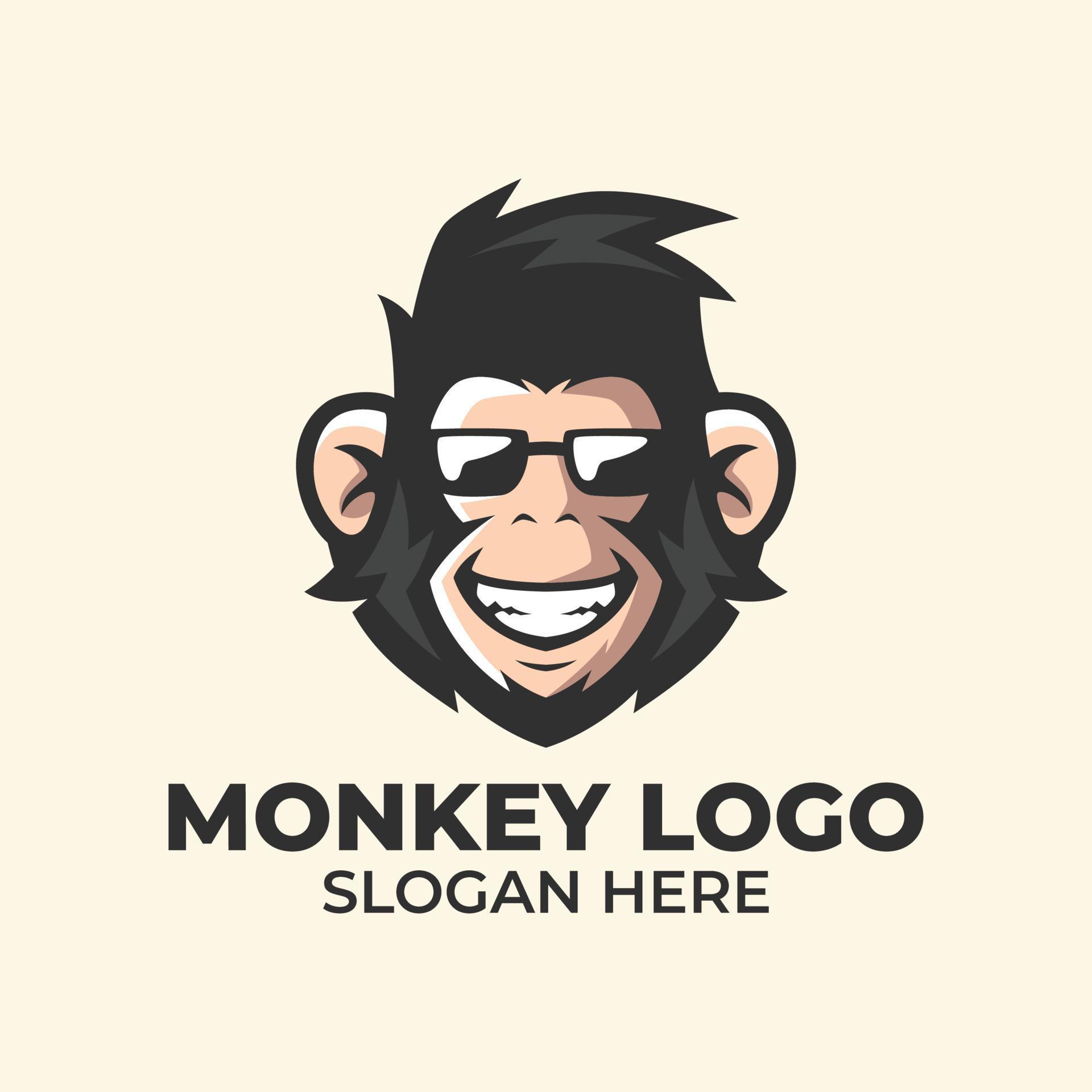 Monkey Logo Templates 7475521 Vector Art at Vecteezy