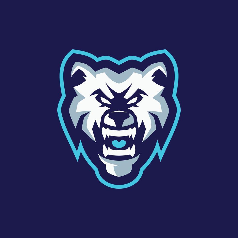 plantillas de logotipo de mascota de oso vector