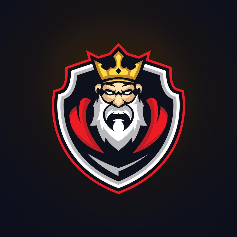 King Esports Logo Templates vector