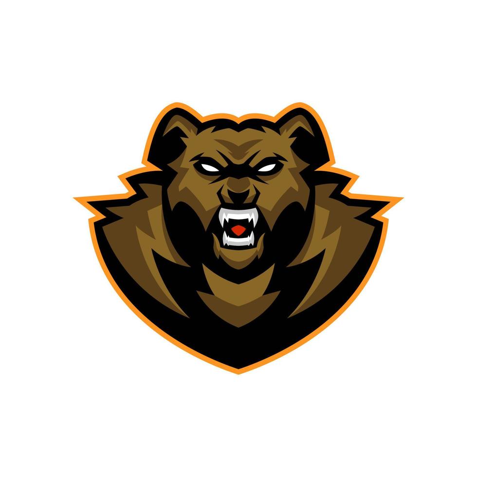 Bear Esports Logo Templates vector