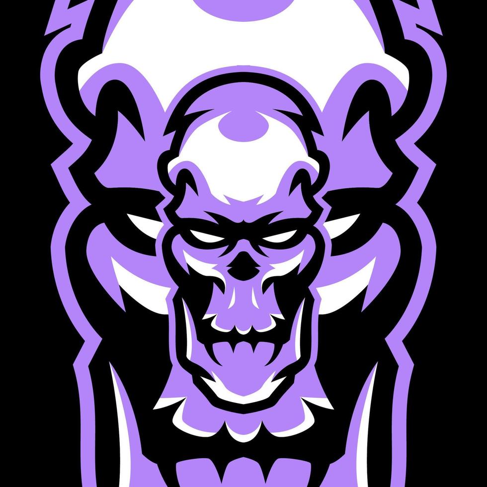 Skull Mascot Logo Templates vector