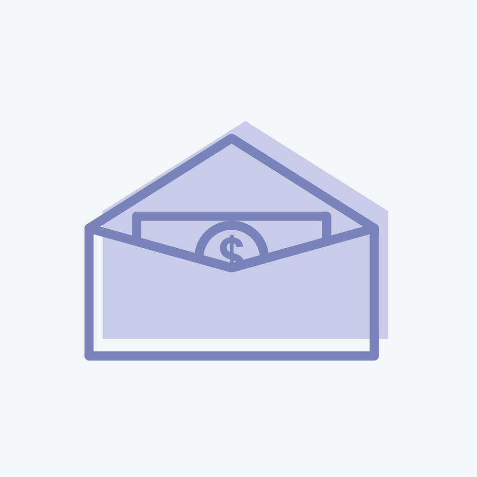 Icon Send Money. suitable for digital web symbol. two tone style. simple design editable. design template vector. simple symbol illustration vector