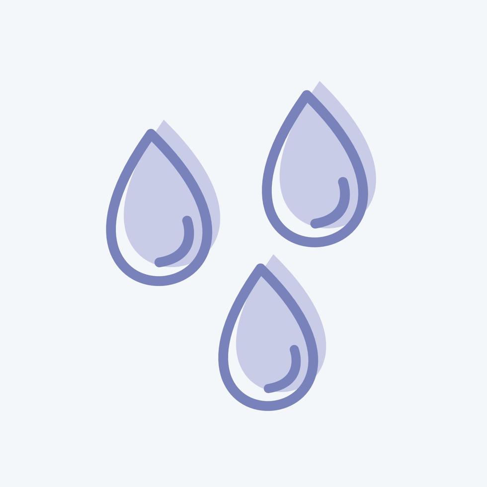 Icon Light Rain. suitable for Spring symbol. two tone style. simple design editable. design template vector. simple symbol illustration vector