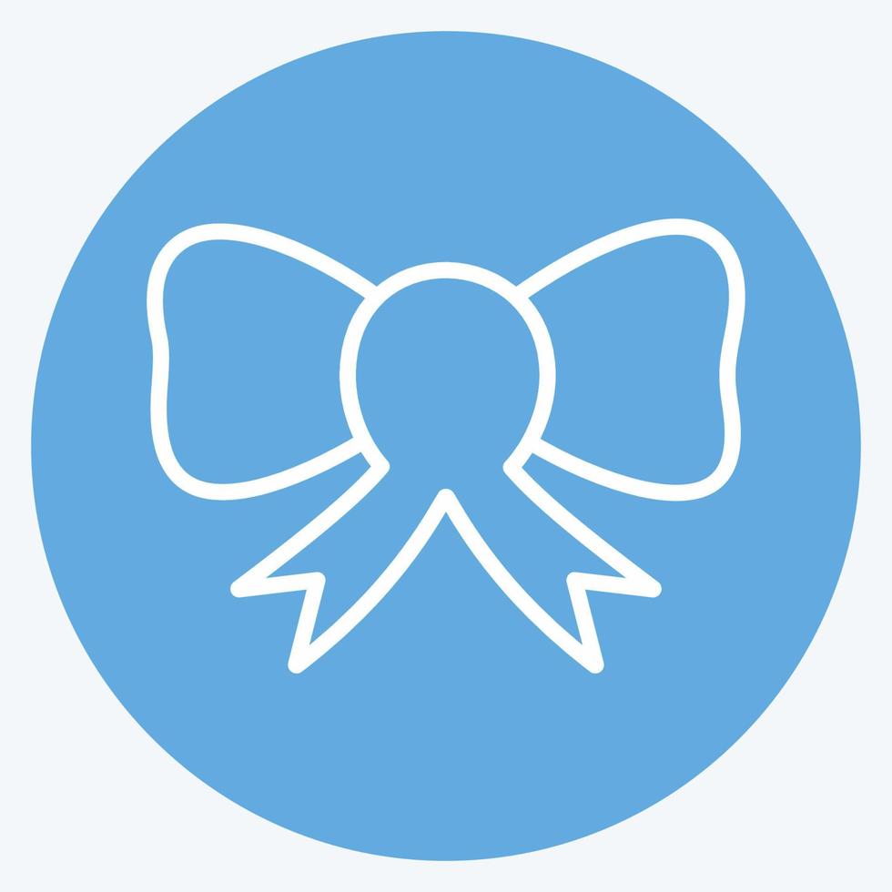 Icon Bow. suitable for Wedding symbol. blue eyes style. simple design editable. design template vector. simple symbol illustration vector