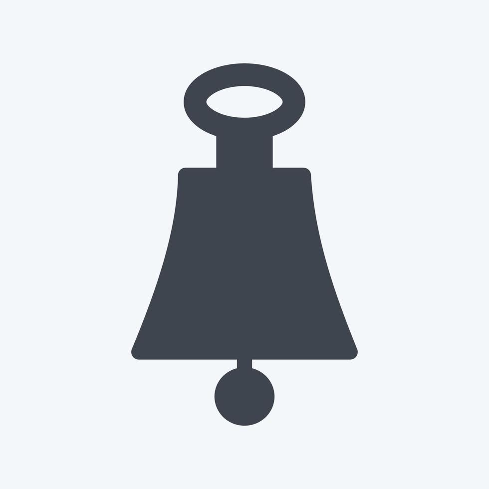 Icon Bell. suitable for Sea symbol. glyph style. simple design editable. design template vector. simple symbol illustration vector