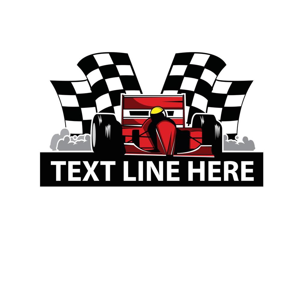 racer winner flag vector