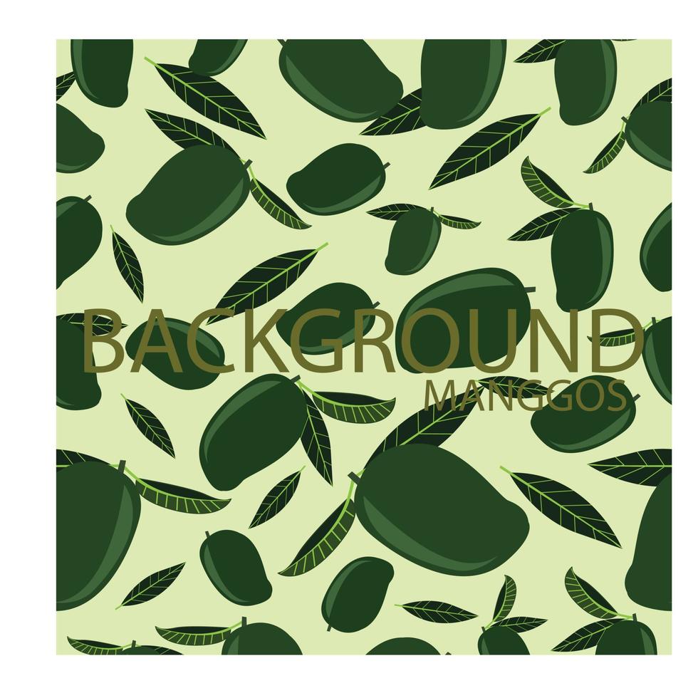 background fresh mango vector