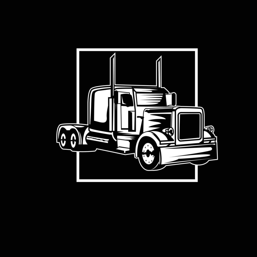 ilustración de camión grande vector