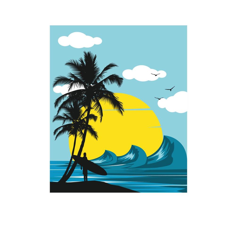 sport surf illustration vector