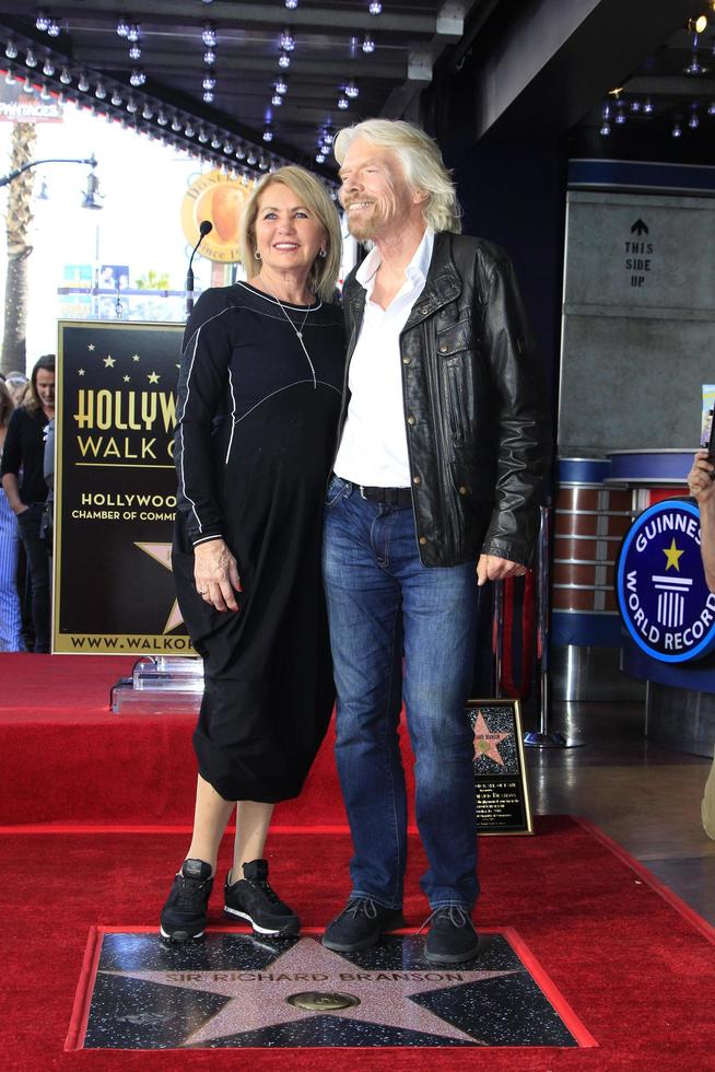 Los Angeles, CA, OCT  16, 2018 - Sir Richard Branson and wife at the Sir Richard Branson Star Ceremony photo