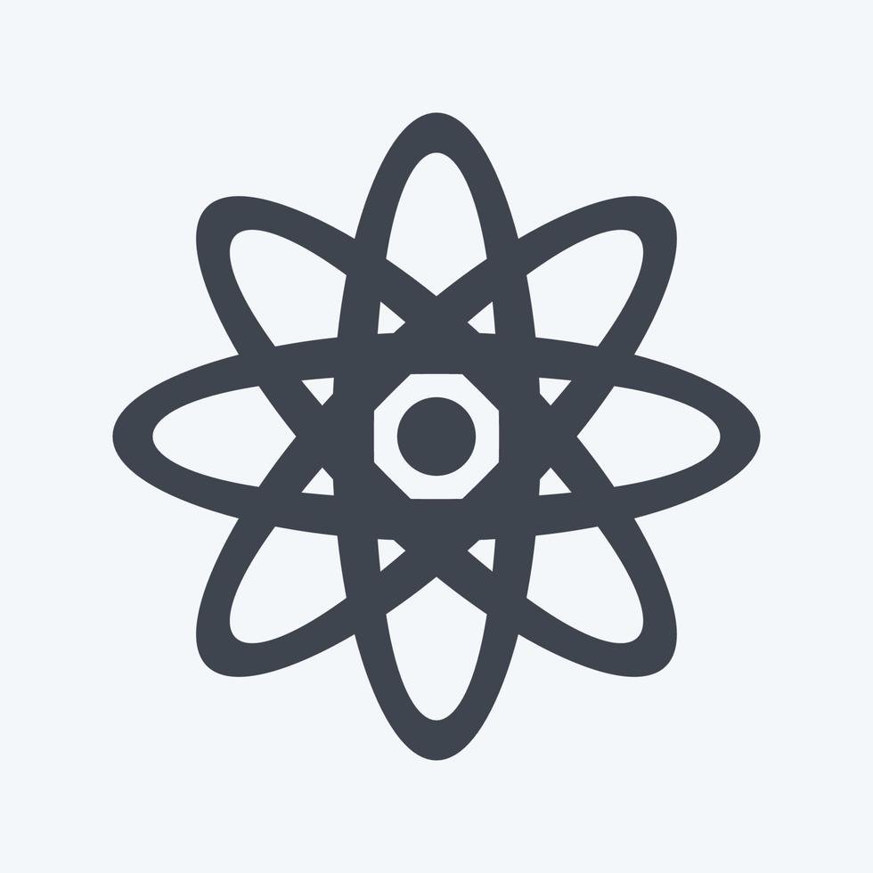 Icon Data Science. suitable for data analytics symbol. glyph style. simple design editable. design template vector. simple symbol illustration vector