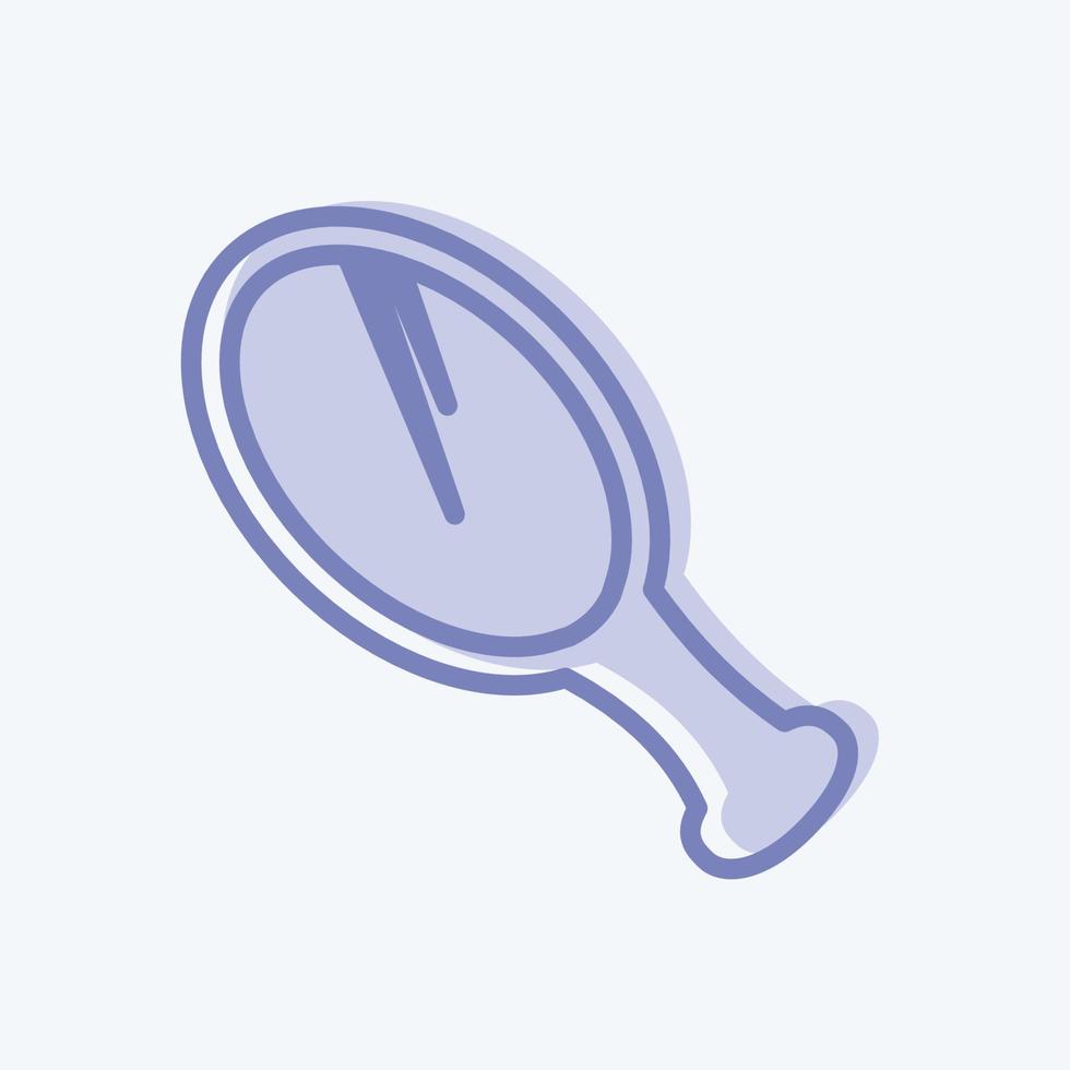 Icon Mirror. suitable for beauty care symbol. two tone style. simple design editable. design template vector. simple symbol illustration vector