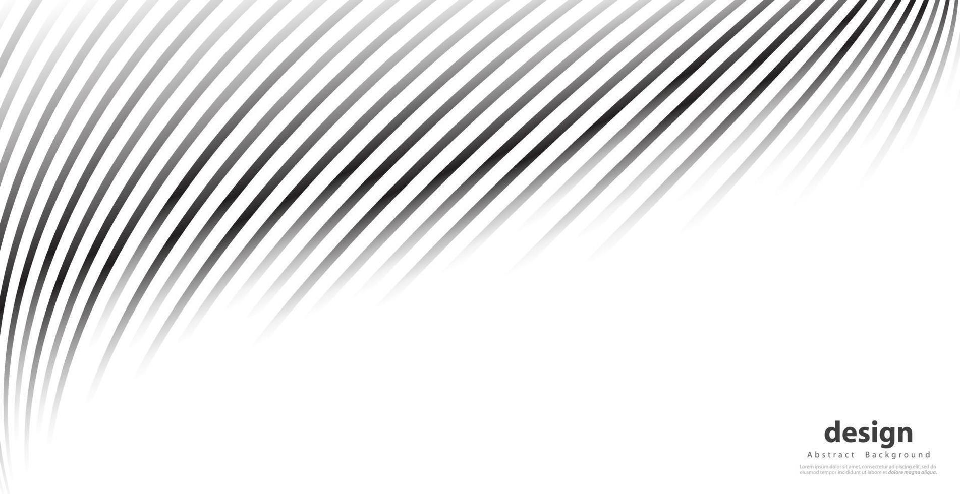 Abstract warped Diagonal Striped Background. Vector curved twisted slanting, waved lines texture. Brand new style for your business design.