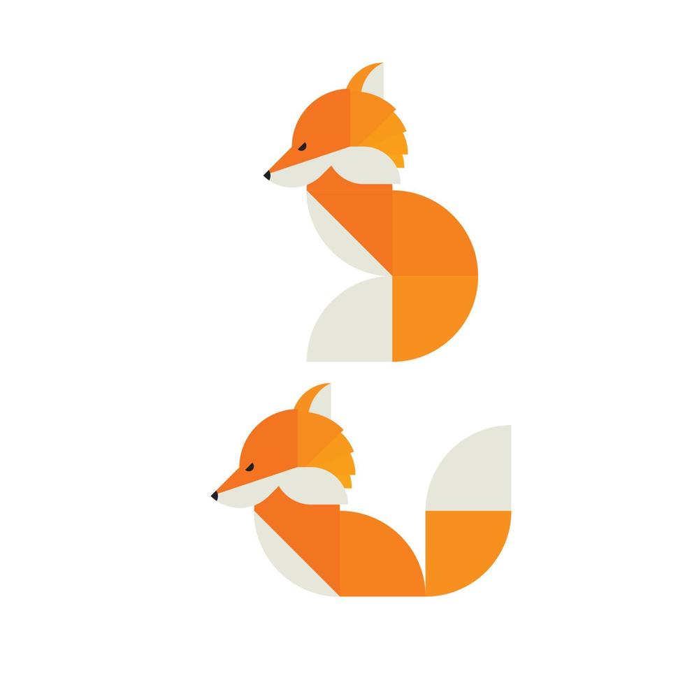 plantilla de diseño de vector de icono de logotipo de fox