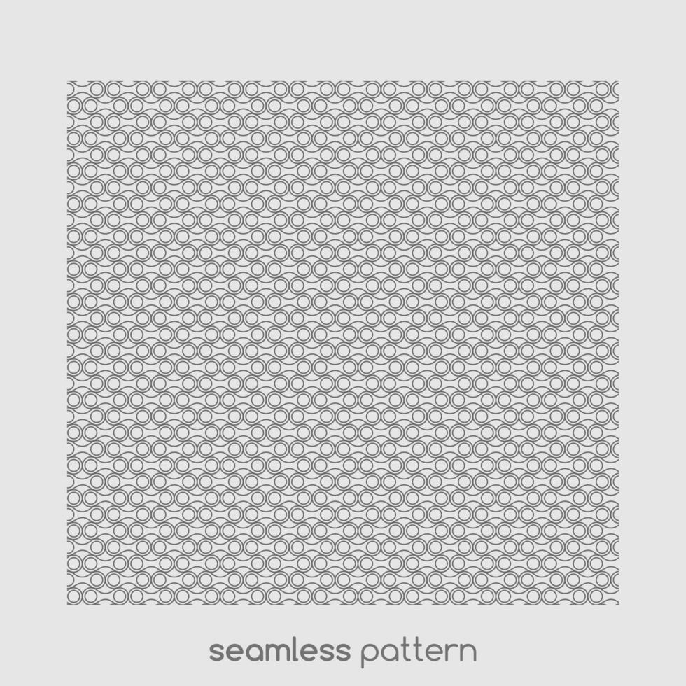 Geometric circle with seamless pattern vector