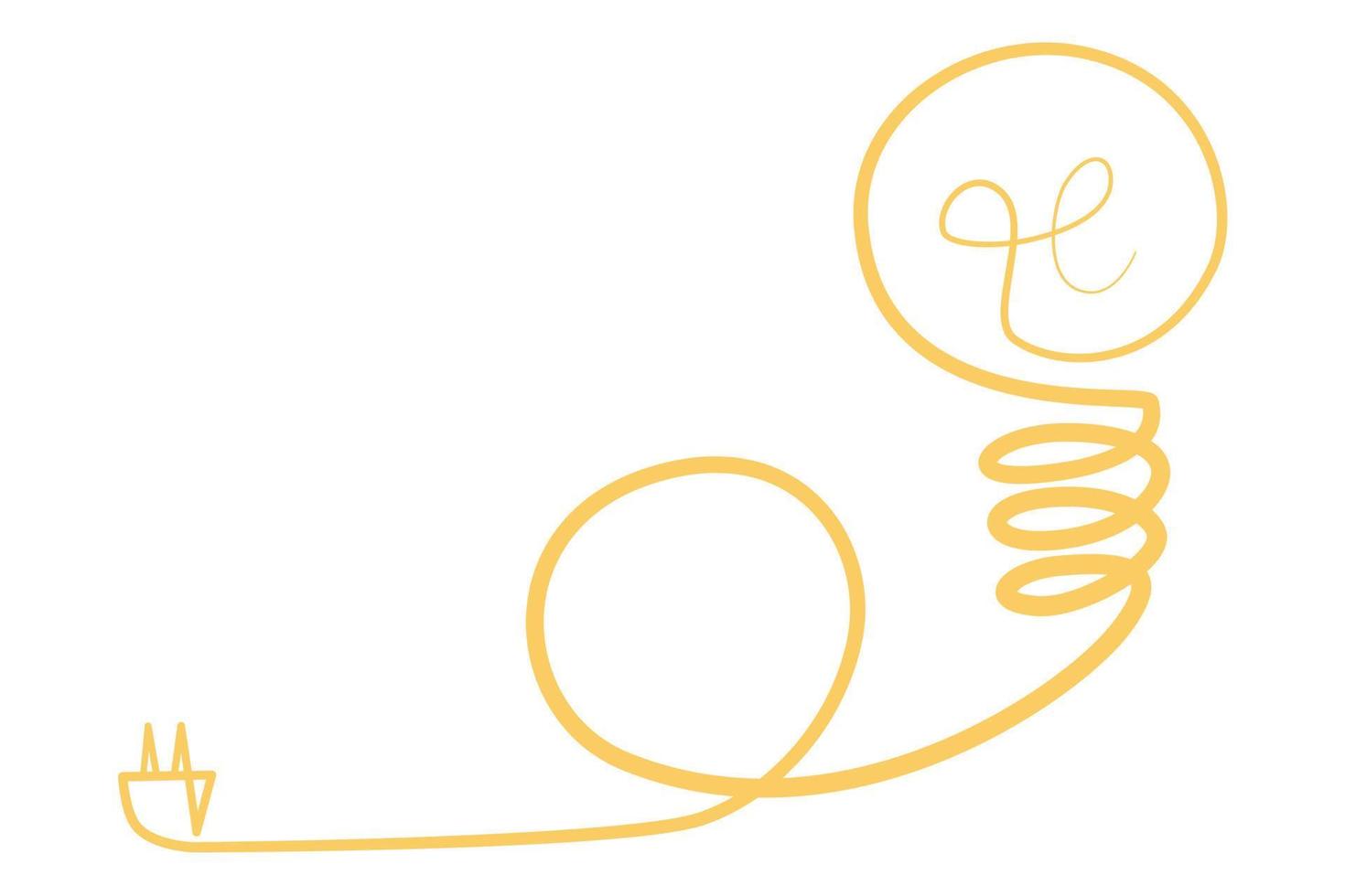 Light bulb concept vector illustration