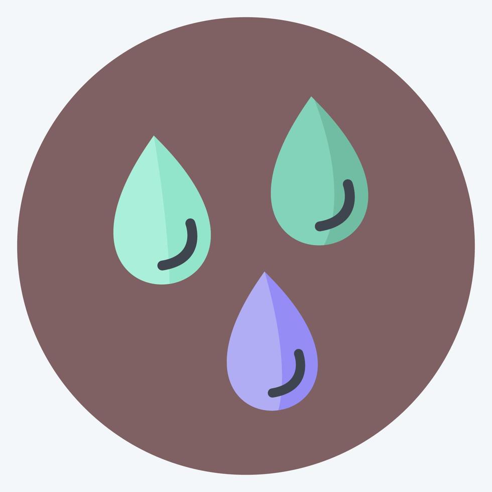 icono de lluvia ligera. adecuado para el símbolo de primavera. estilo plano diseño simple editable. vector de plantilla de diseño. ilustración de símbolo simple