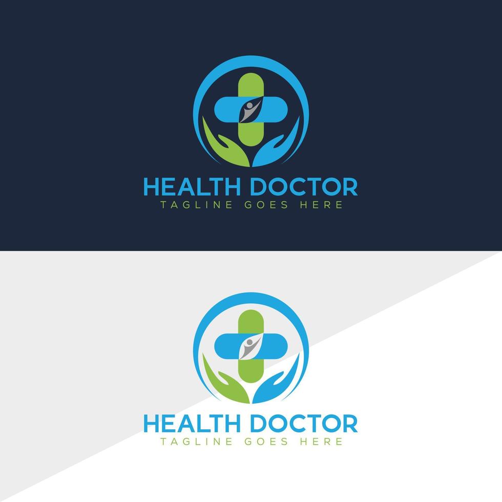 logotipo médico, plantilla de diseño de vector de logotipo de atención médica